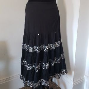 Sequin gypsy skirt